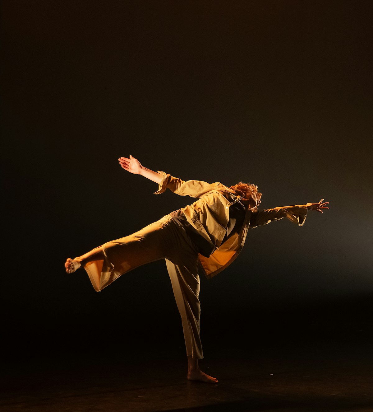 Eden performing on stage